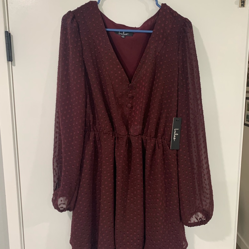 LuLu’s Long Sleeve Skater Dress - New With Tags